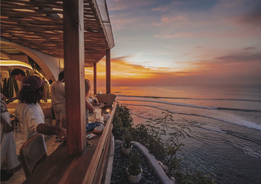 Lolitas — cliffside sunset over the ocean